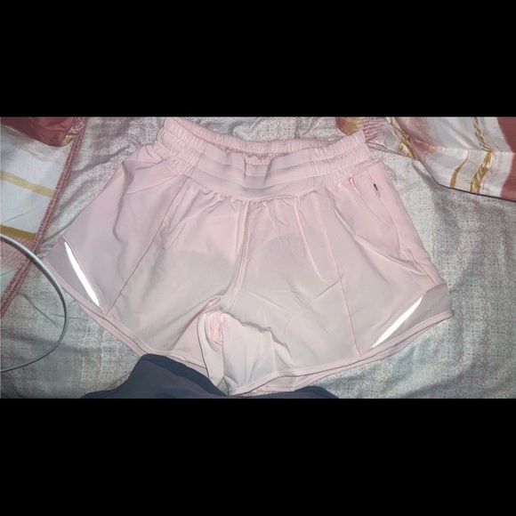 Strawberry milkshake Lululemon 4 inch shorts - Picture 5 of 6